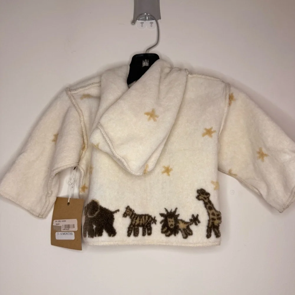 NWT SEEDS by CORKY & COMPANY Zoo Crew Hooded Snap Front Jacket
